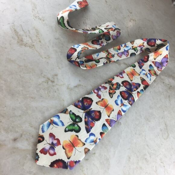 BRITE TIES COTTON TIE (BUTTERFLY PATTERN) - Picture 2 of 13
